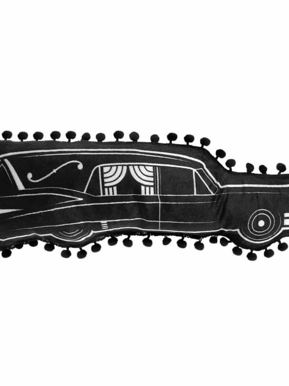 Hearse Shaped Pillow by Sourpuss Clothing